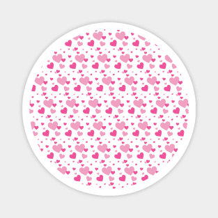 Girly Pink Hearts Seamless Pattern 109 Magnet